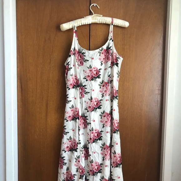 vintage pink floral sun dress - Picture 1 of 6